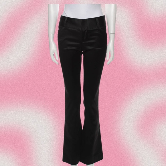 Rare Alice + Olivia Black Wide Leg Pants - XS / US 2 - Picture 1 of 2